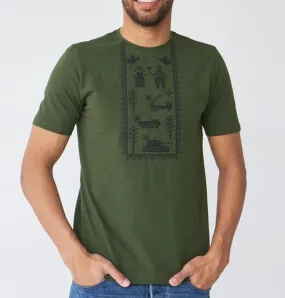 Embroidered t-shirt in the style of Vyshyvanka