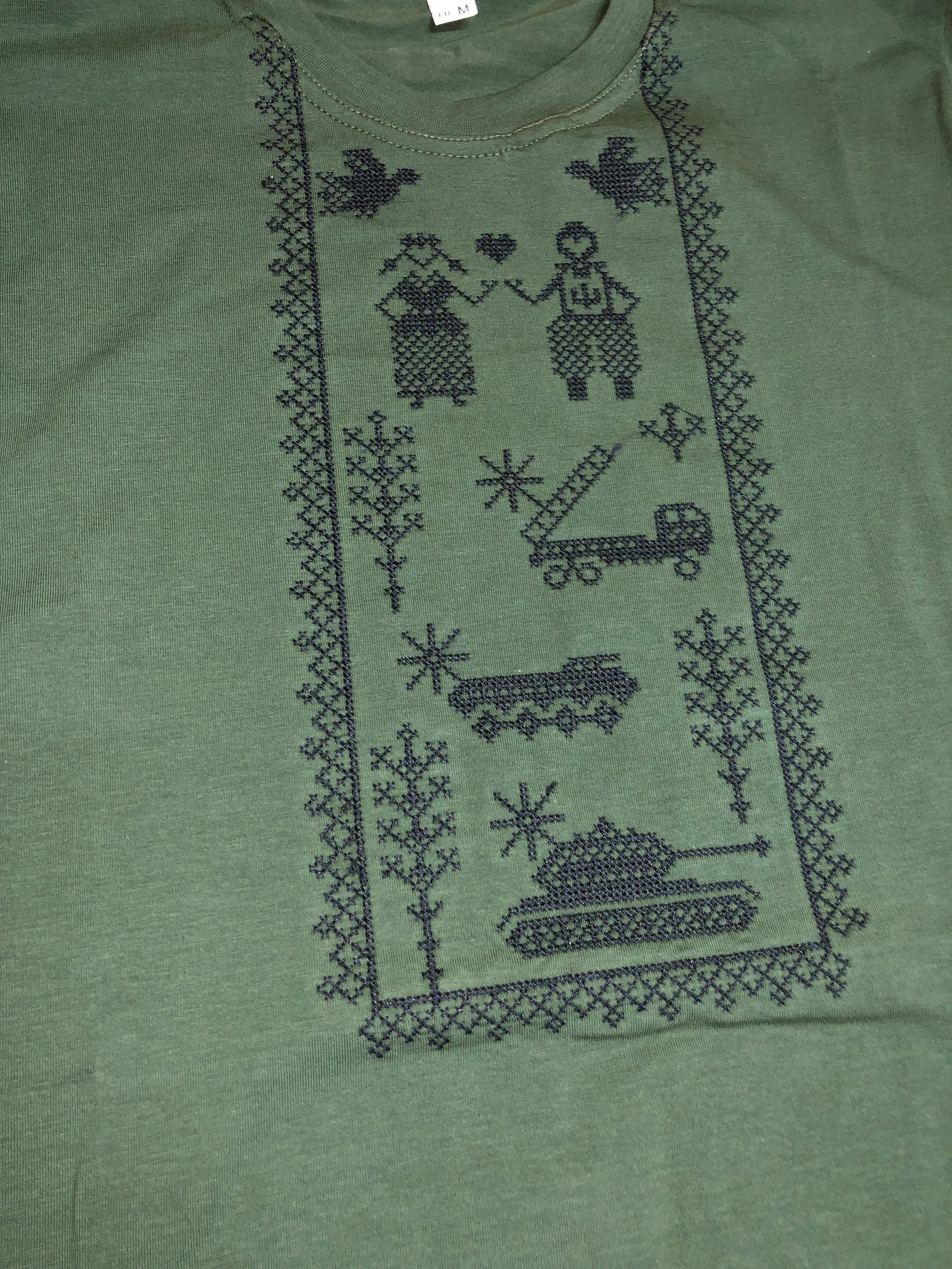 Embroidered t-shirt in the style of Vyshyvanka