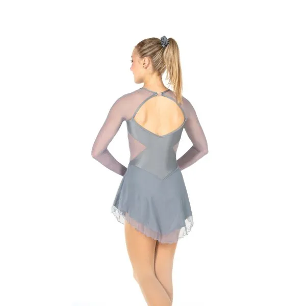 F23026P Competition Figure Skating Side Cutout Dress PLAIN