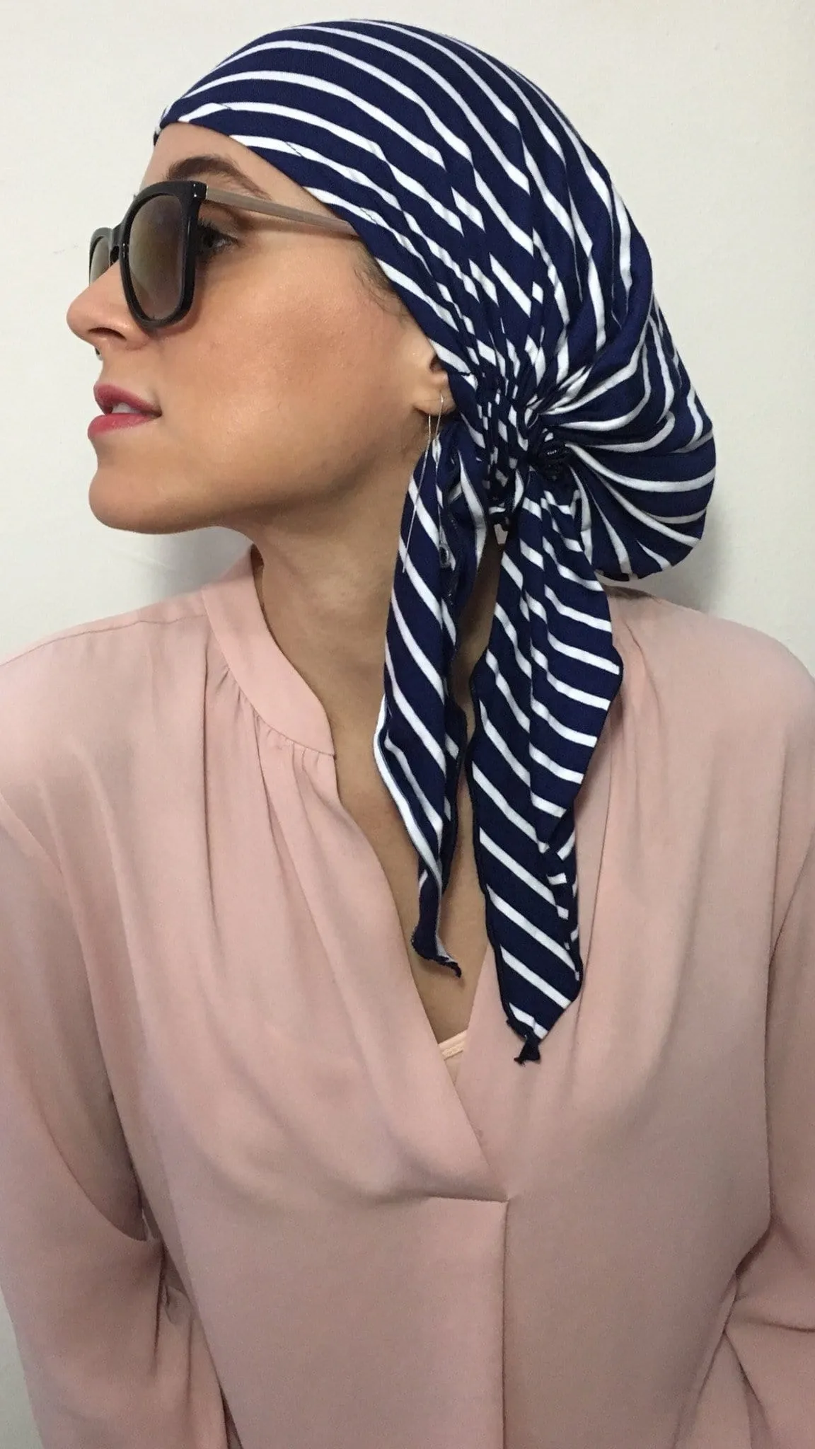 Fashion Headscarf Tie Back Nurse Cap For Hospital Durag Modern Hijab Head Scarf Wrap