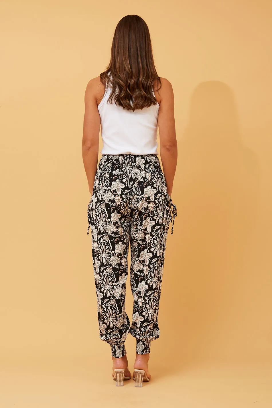 FLORAL PRINT BOHO HAREM PANTS