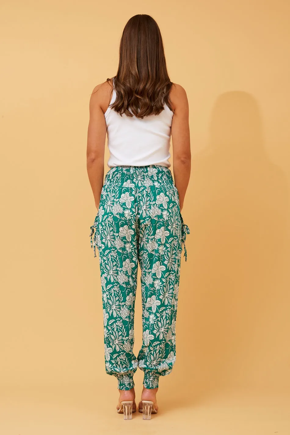 FLORAL PRINT BOHO HAREM PANTS