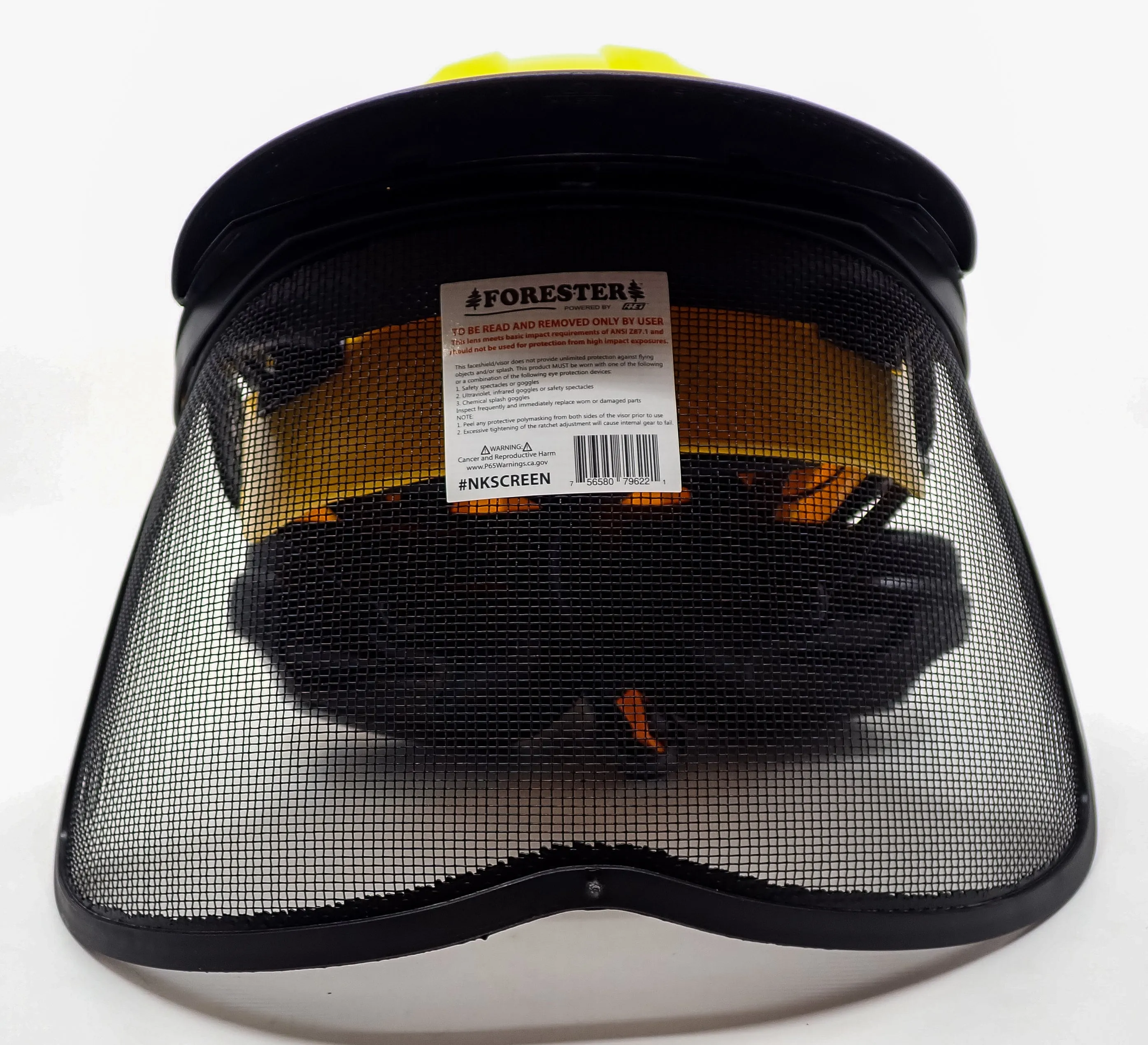 FORESTER ARBORIST HELMET SYSTEM WITH HEARING AND FACE PROTECTION YELLOW