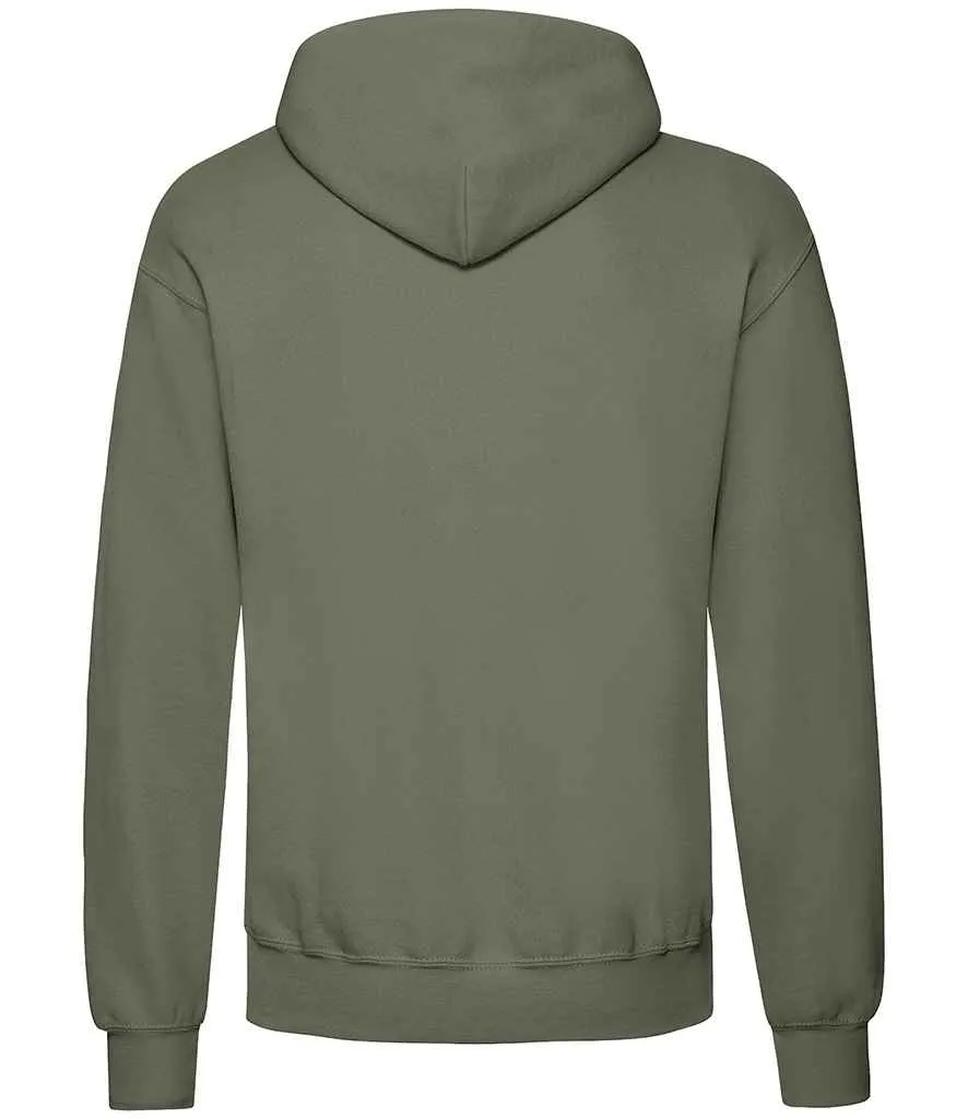 Fruit of the Loom Classic Hooded Sweatshirt - Green, Brown, Yellow, Orange