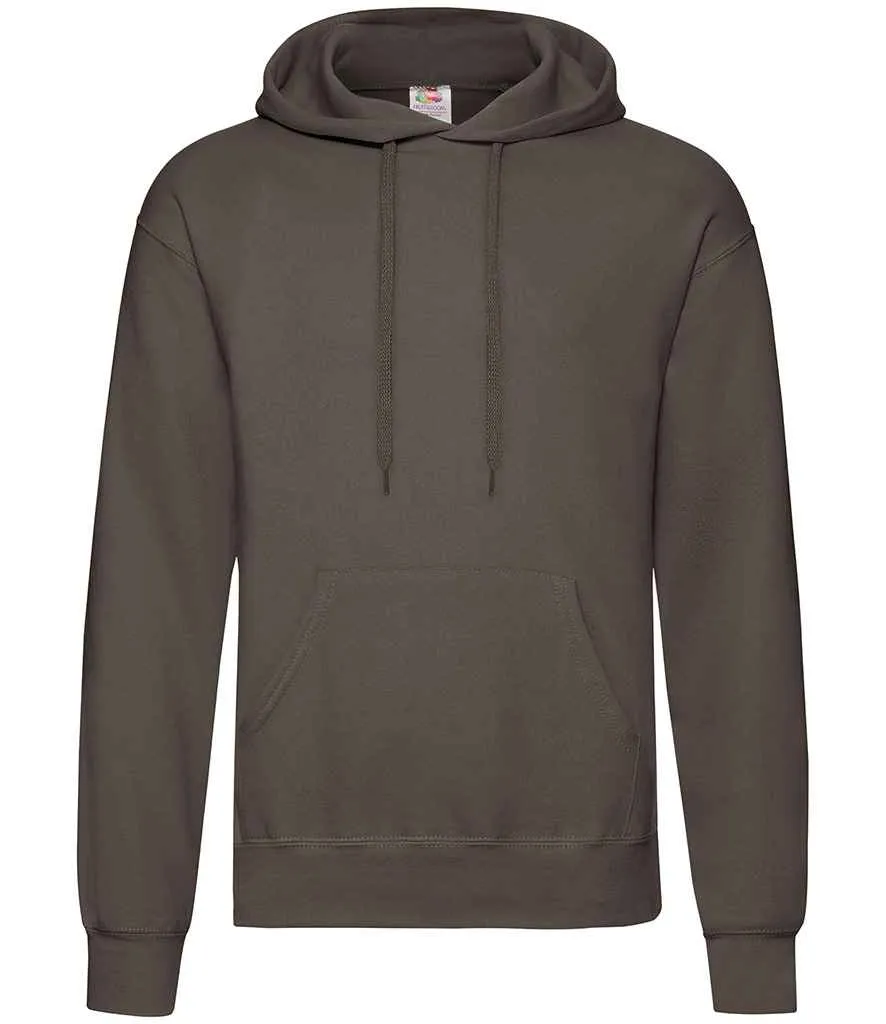 Fruit of the Loom Classic Hooded Sweatshirt - Green, Brown, Yellow, Orange