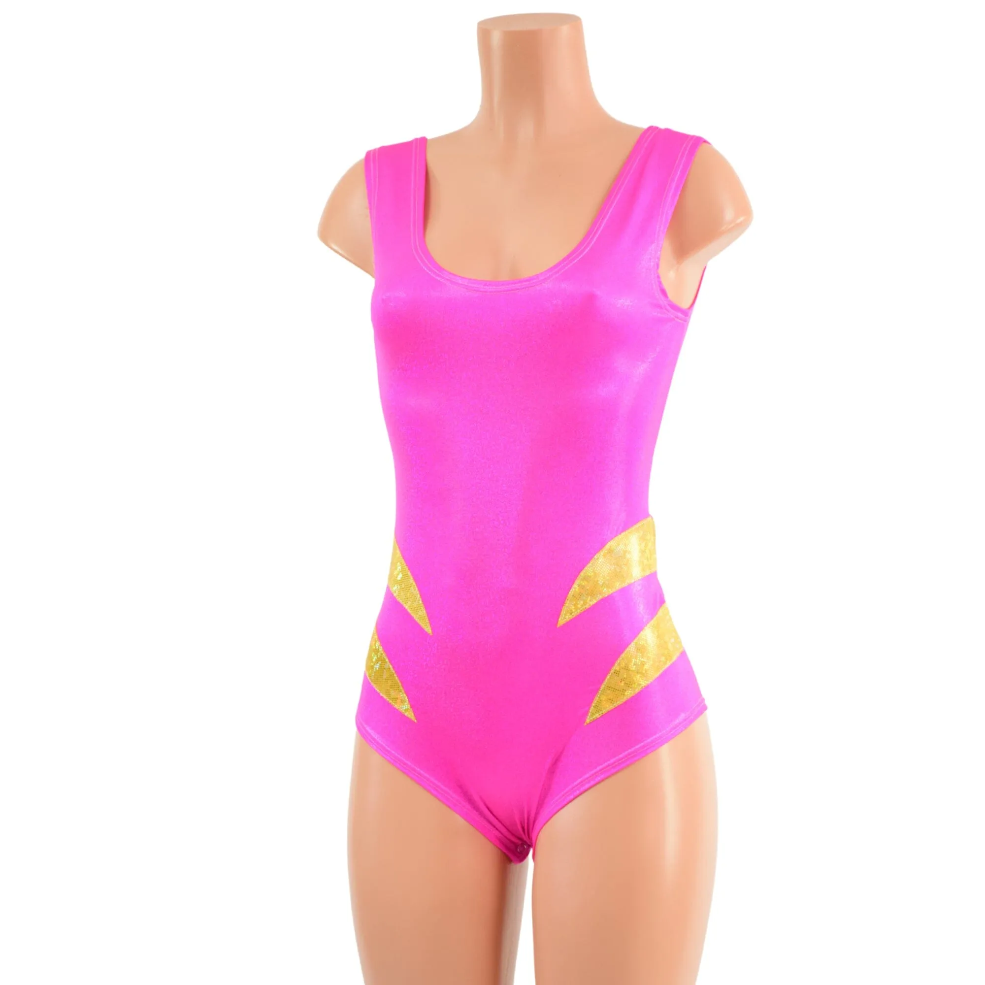 Gold and Pink 3pc Chromatic Romper, Sleeve and Bolero Set