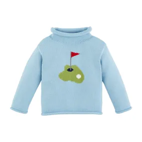 Golf Rollneck Intarsia Sweater