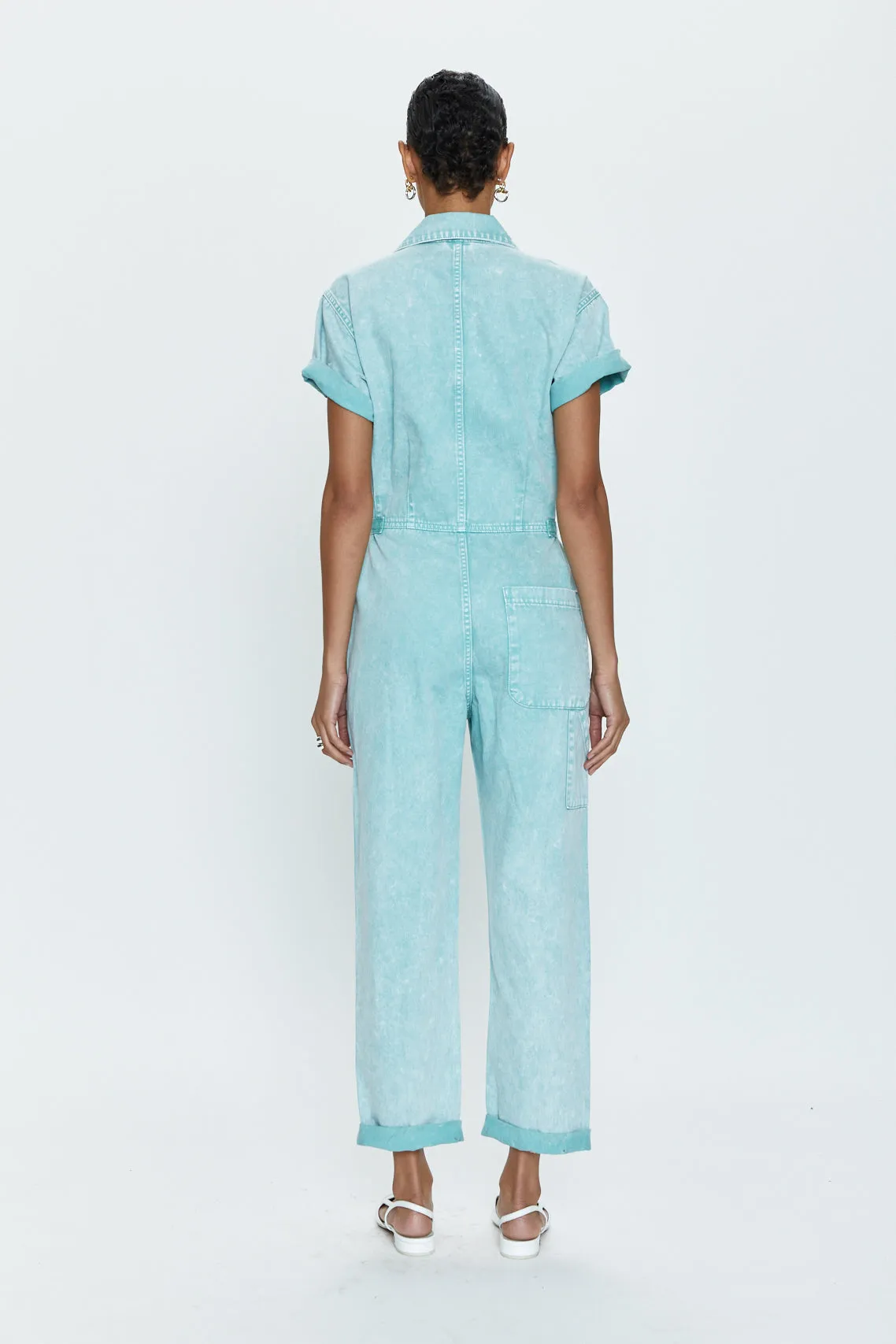 Grover Short Sleeve Field Suit - Aqua Snow