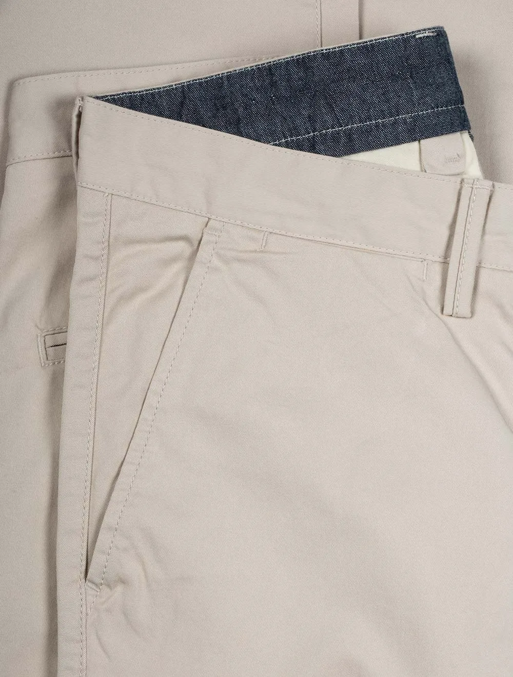 Hallden Slim Fit Twill Chinos Putty