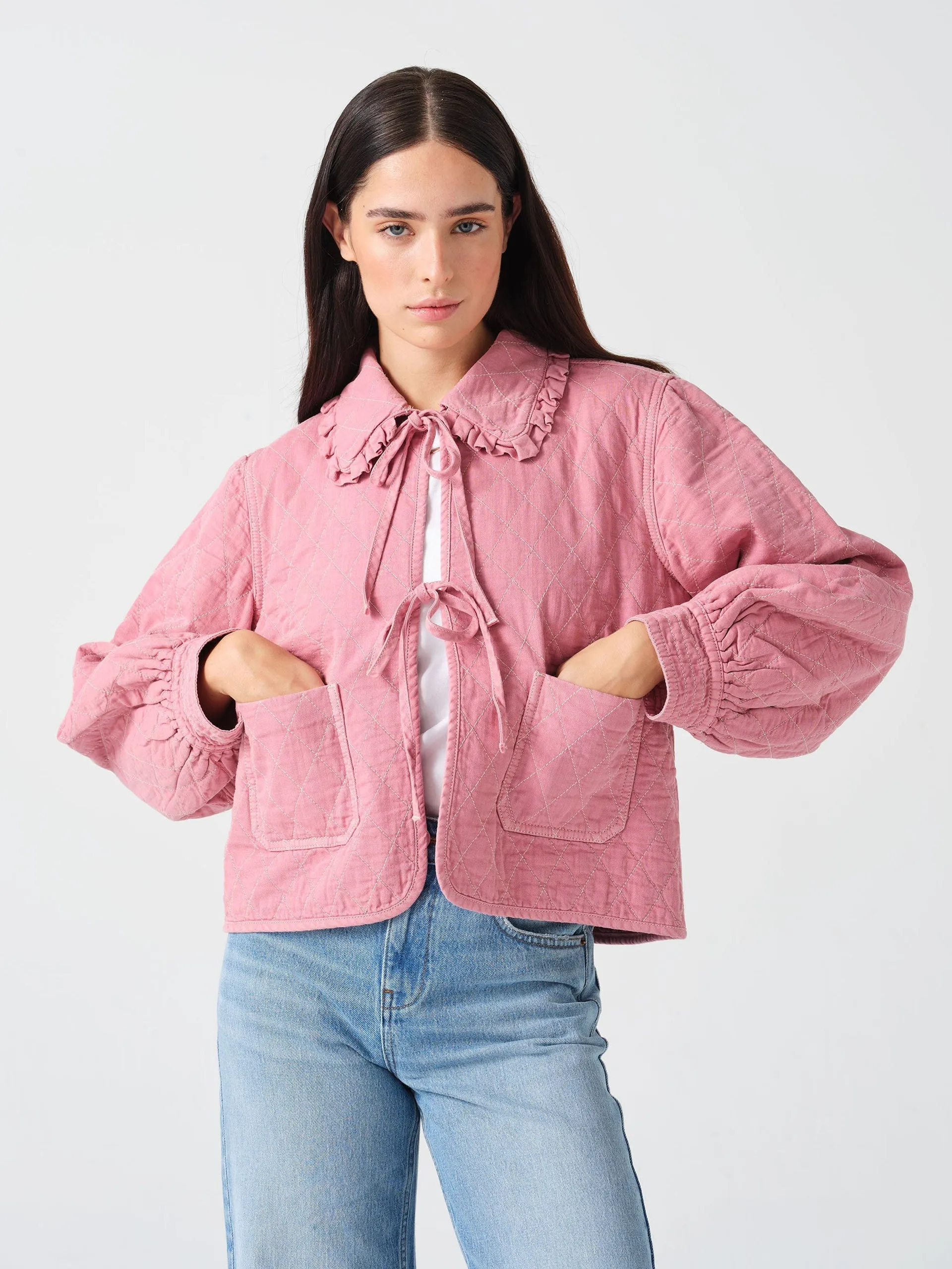 Heidi jacket in powder pink