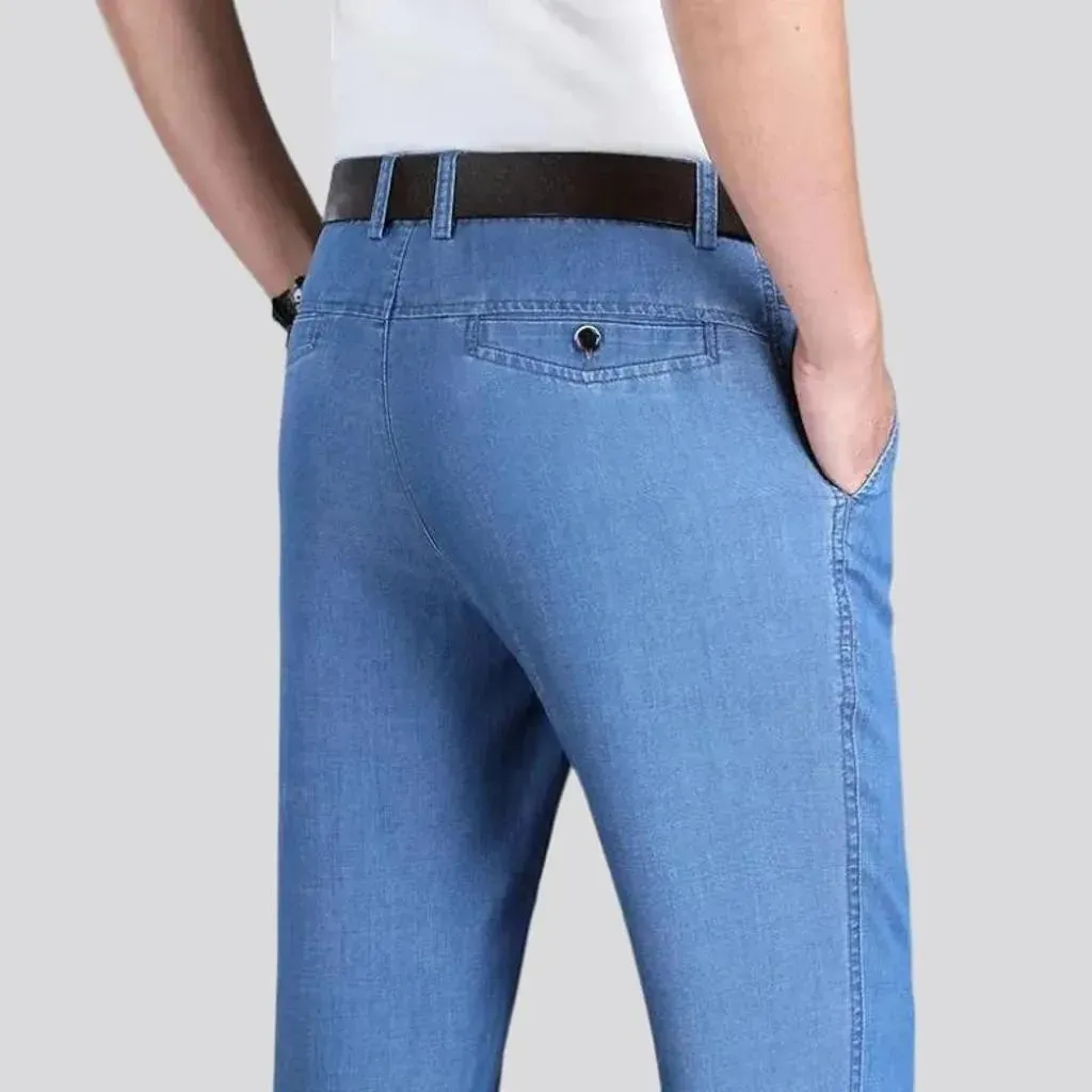 High-waist men's jeans pants