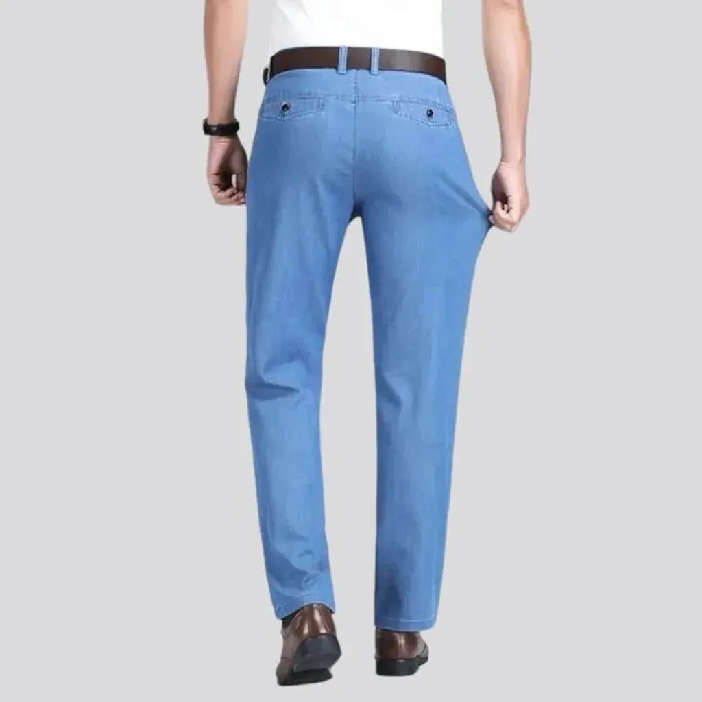 High-waist men's jeans pants