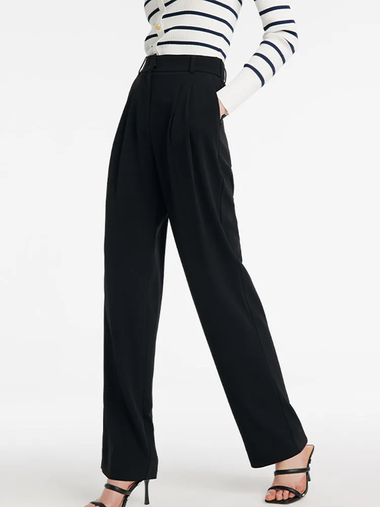 High-Waisted Straight Women Pants