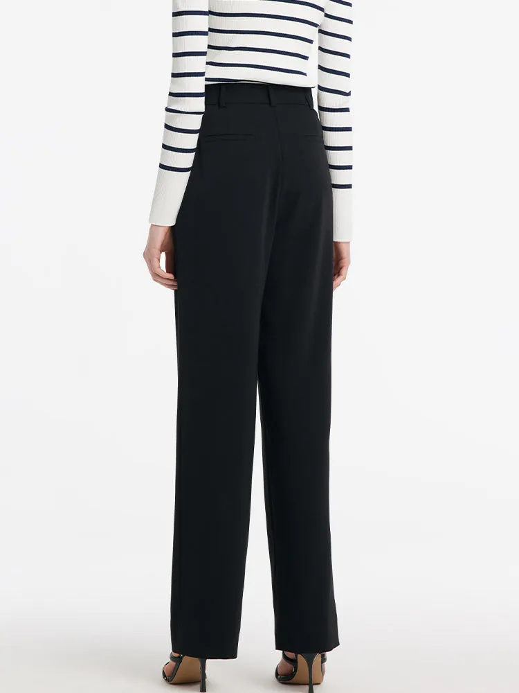 High-Waisted Straight Women Pants