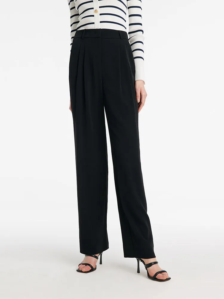 High-Waisted Straight Women Pants