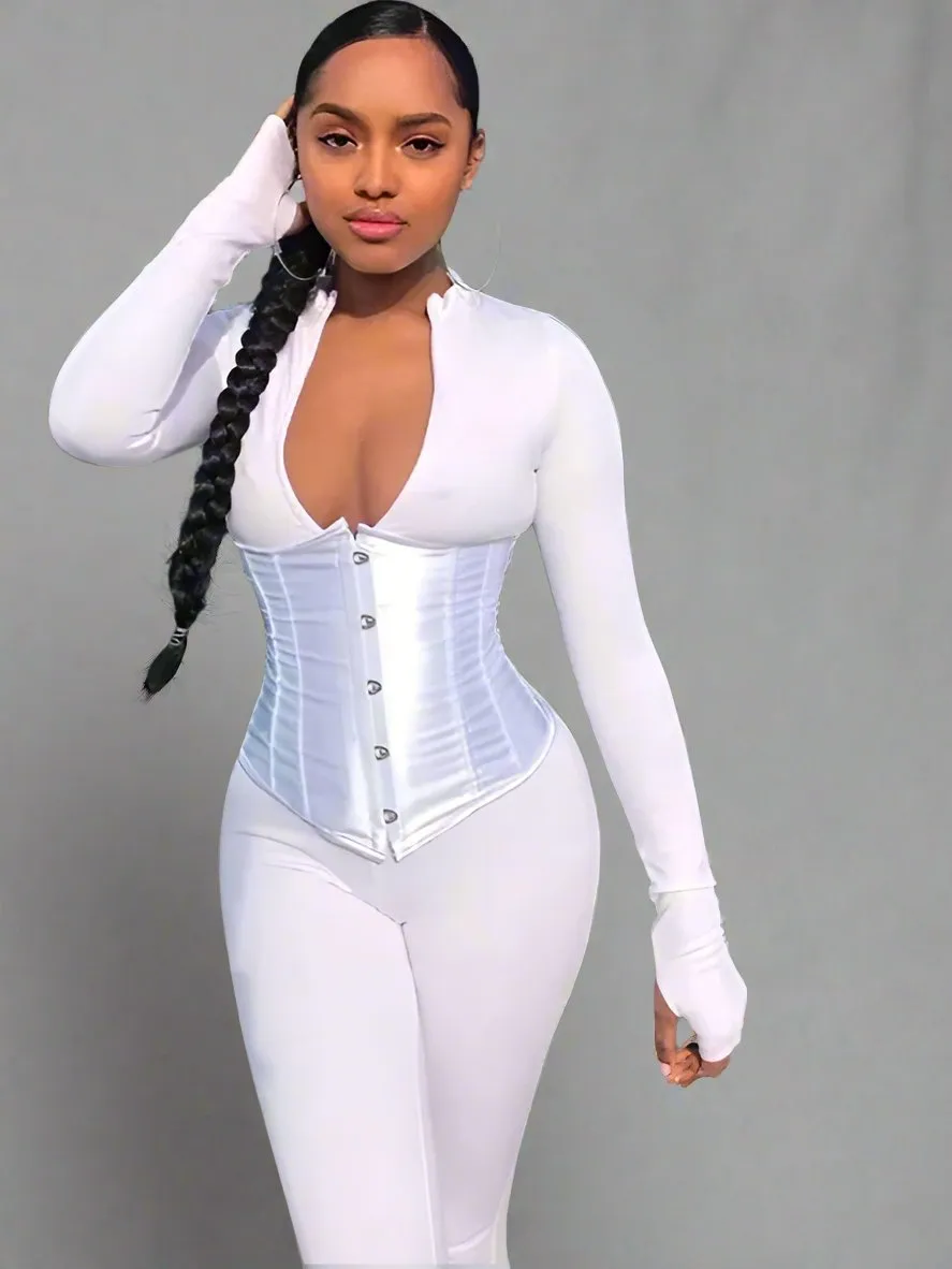 I Ain't Thinkin About U Corset Jumpsuit Set