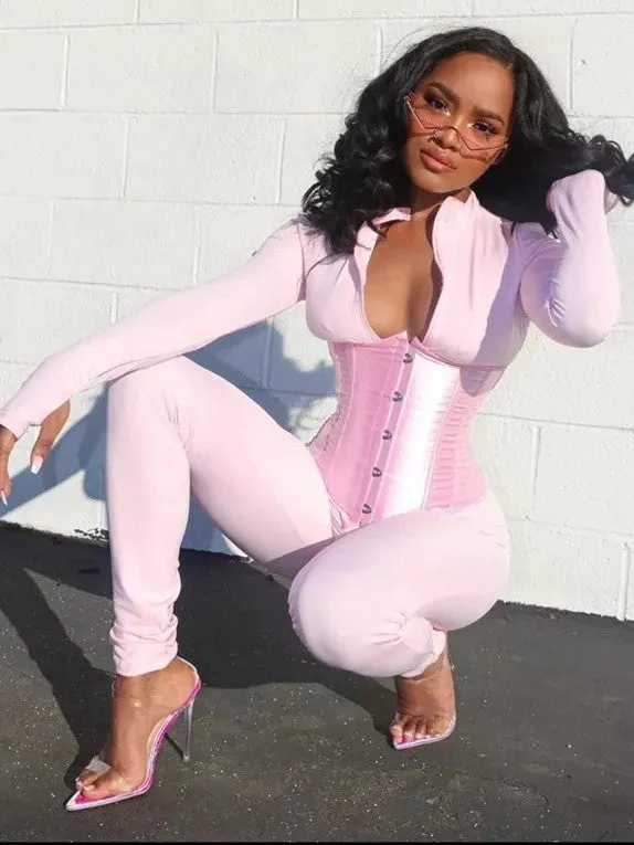 I Ain't Thinkin Bout U Corset Jumpsuit Set