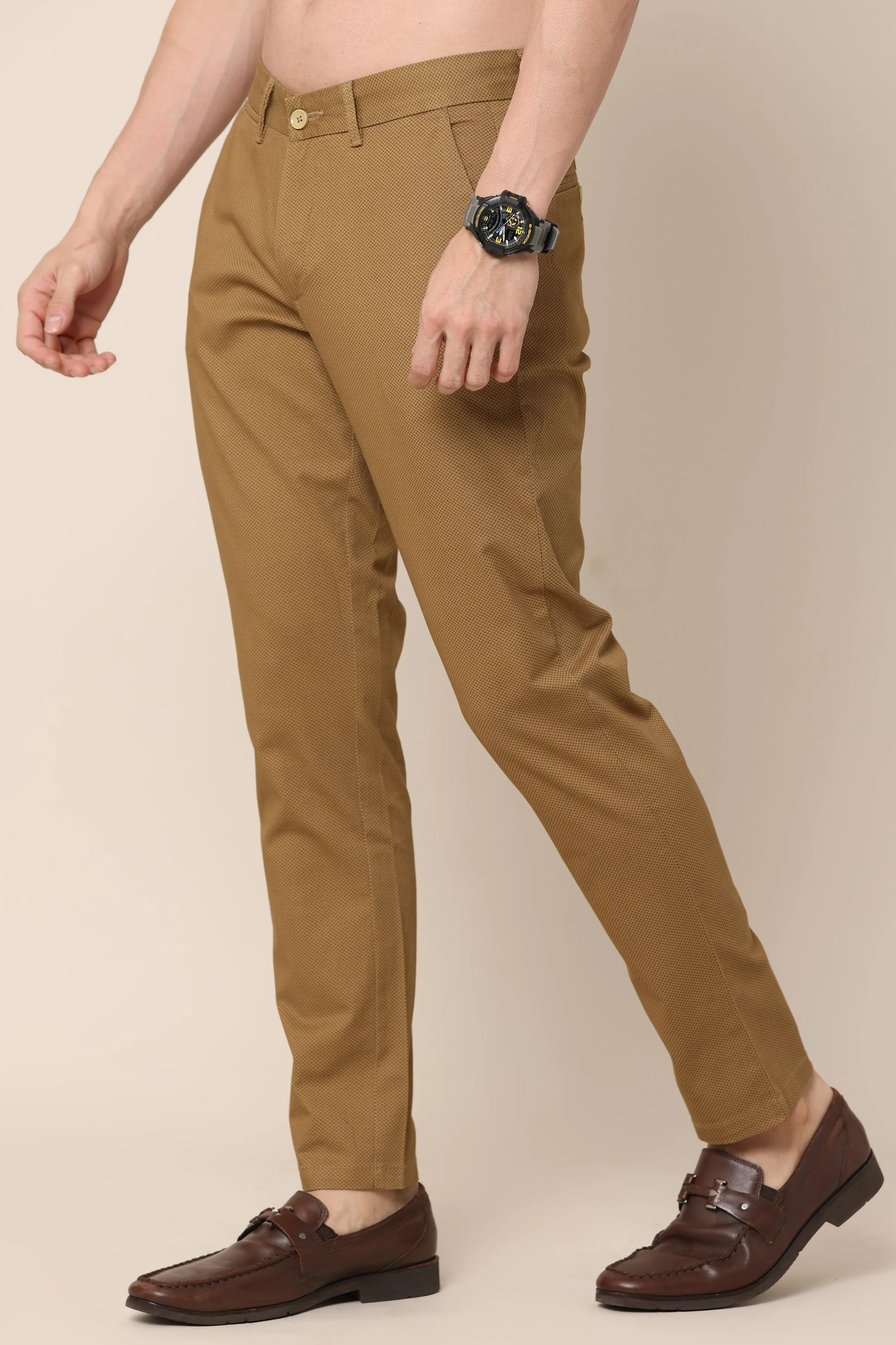 Ivyn Classic Camel Cotton Chinos