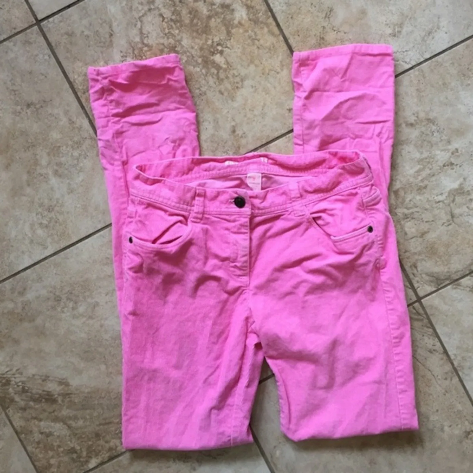 J. Crew Girls Pink Garment-Dyed Riley Cord