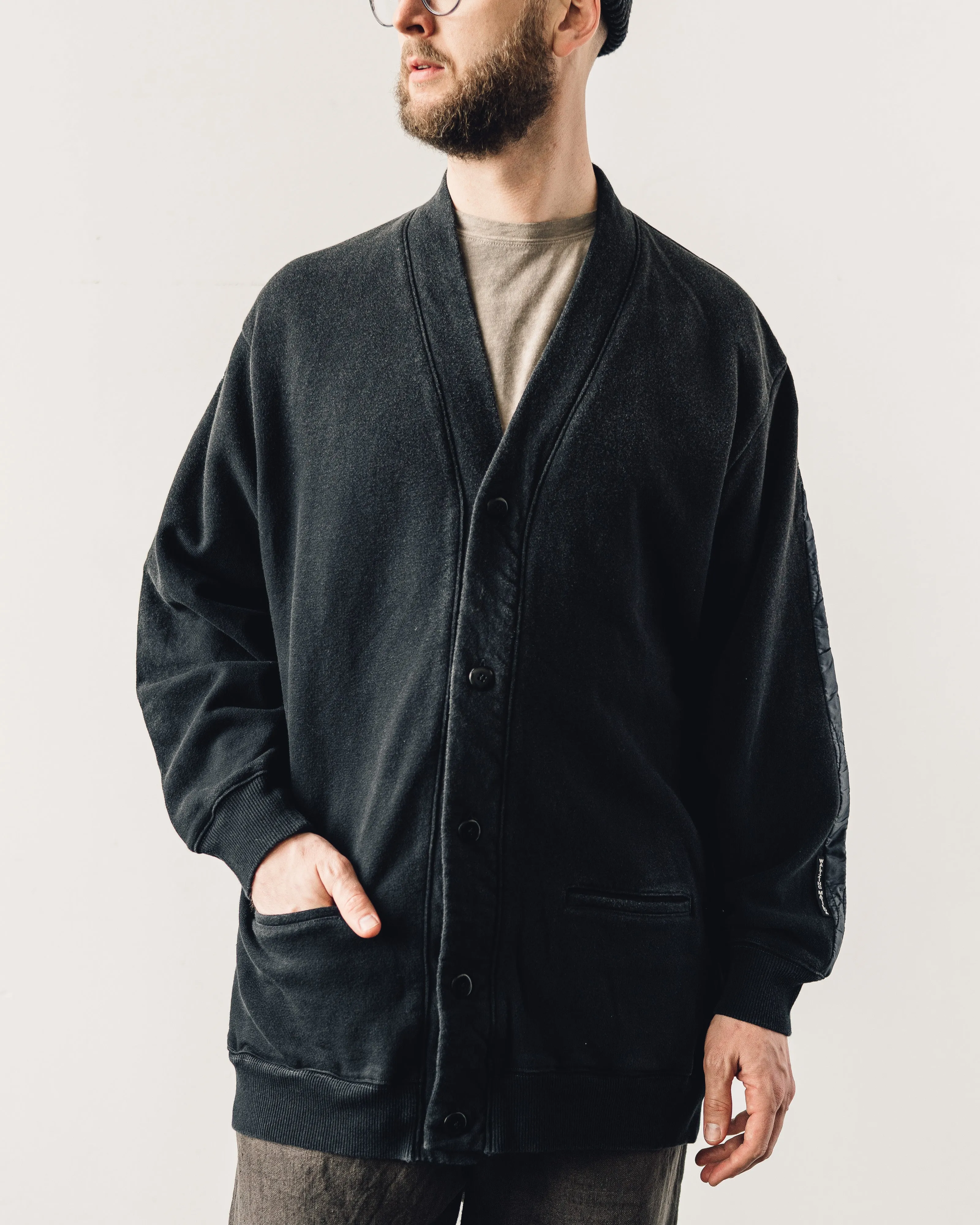 Kapital Unisex Bivouac Cardigan, Black