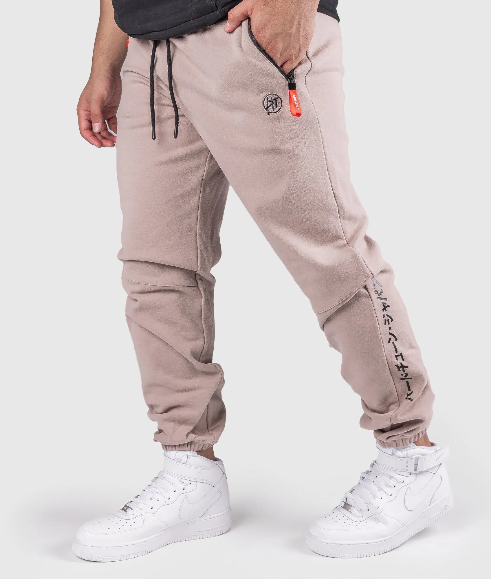 Katakana P1 Fleece Track Pants - Latte