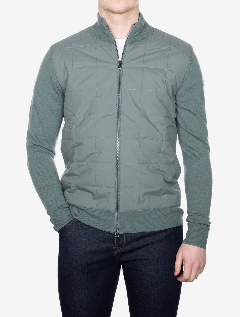 Kelbrook Zip Cardigan Mineral Green