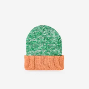 Kelly White Plush Knit Beanie