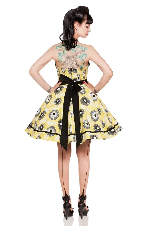 Kinny & Howie Monica 1950's Daisy Print Swing Dress