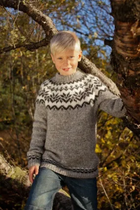 Kit: 20-year Anniversary Sweater Pattern Kit - Grey Children Sweater