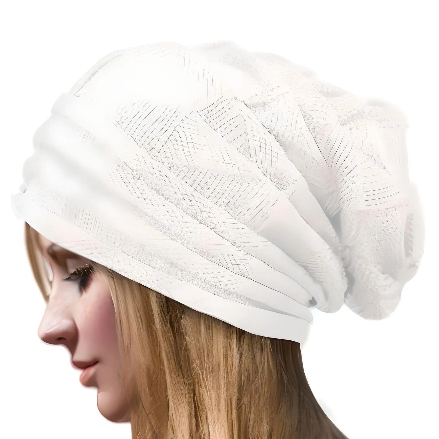 Knitted Women's Baggy Beanie Hat