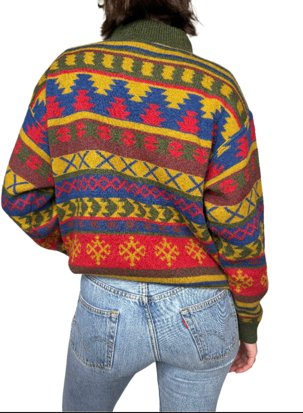 L'Alpina, Aztec Print Sweater 1980s