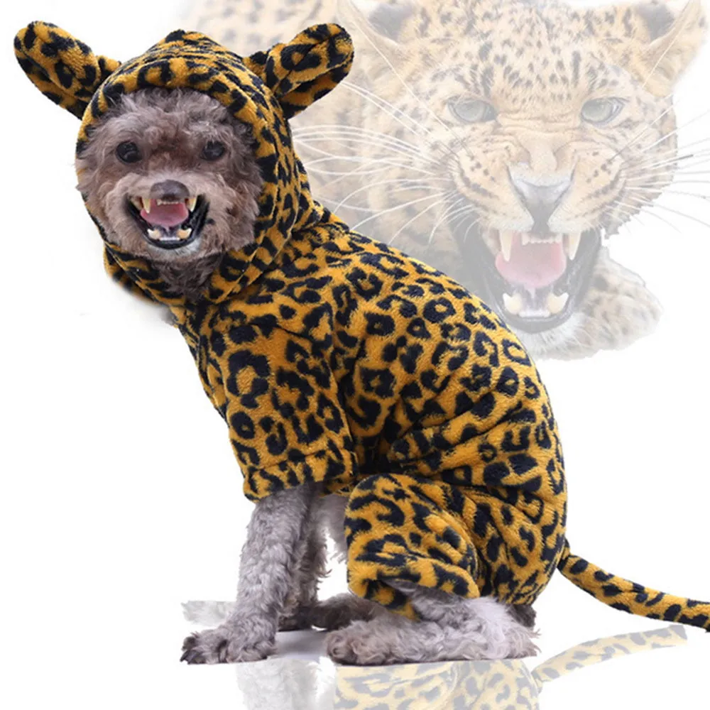 Leopard Jumpsuit Dog Costume