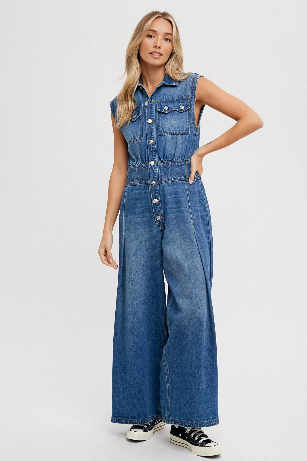 Let it Rock Denim Jumpsuit