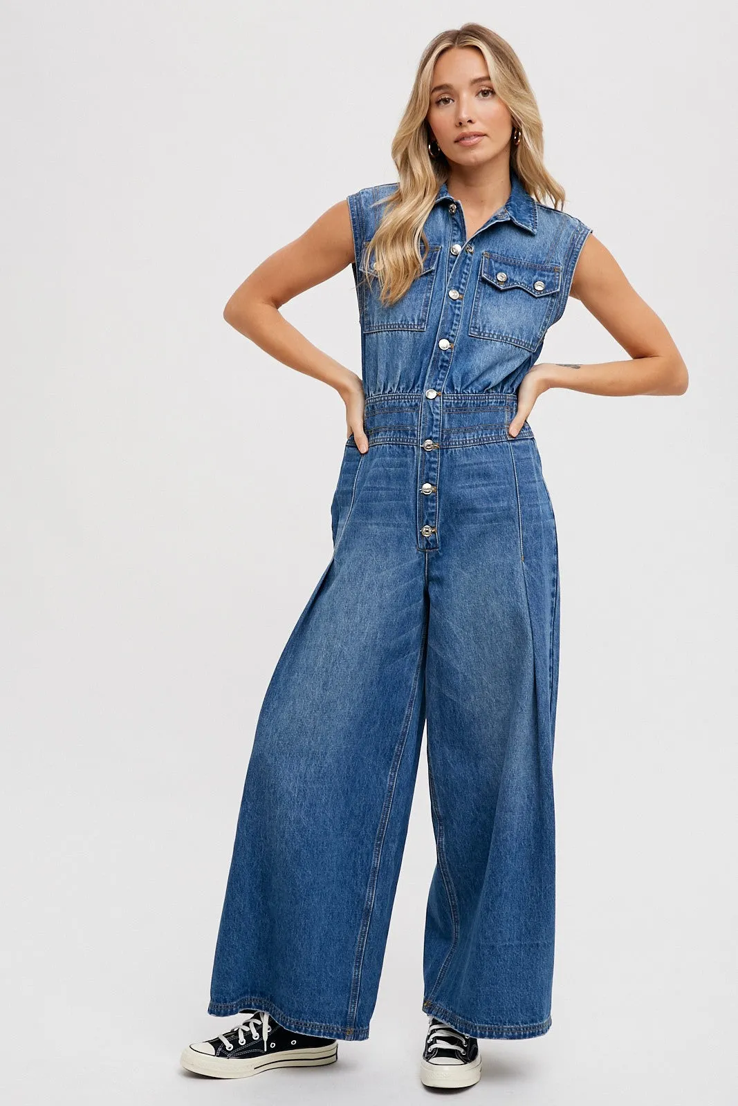 Let it Rock Denim Jumpsuit