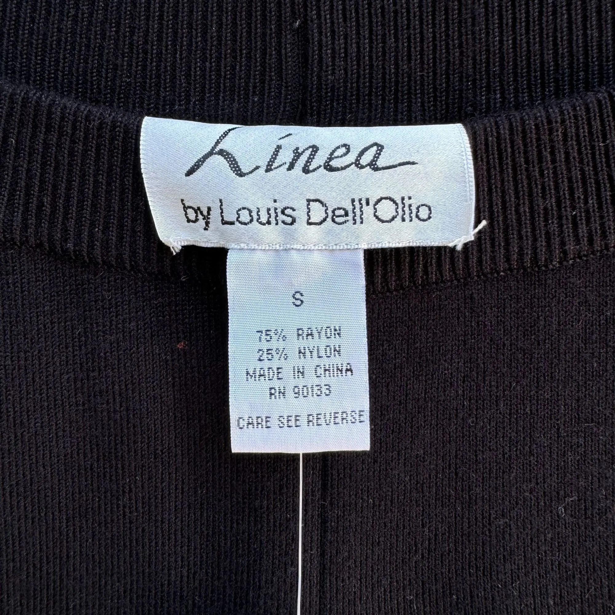 Linea By Louis Dell'Olio Women's Slim Fit Black Knit Sweater Pants New With Tags