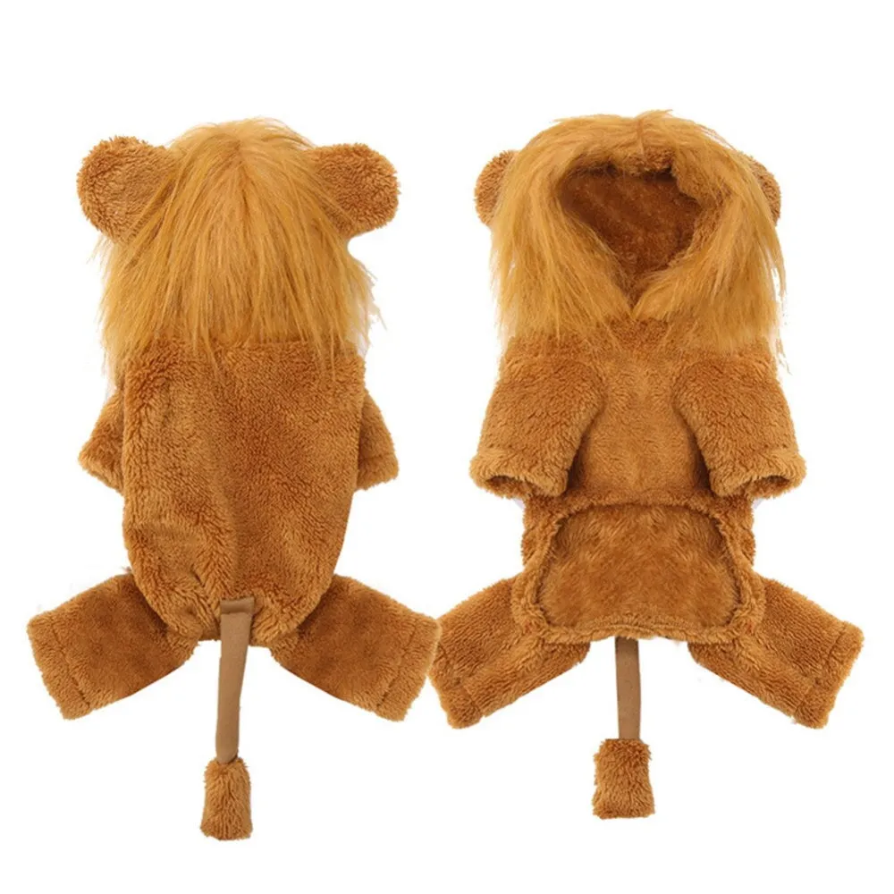 Lion Jumpsuit Dog Costume - Small / Medium Dogs