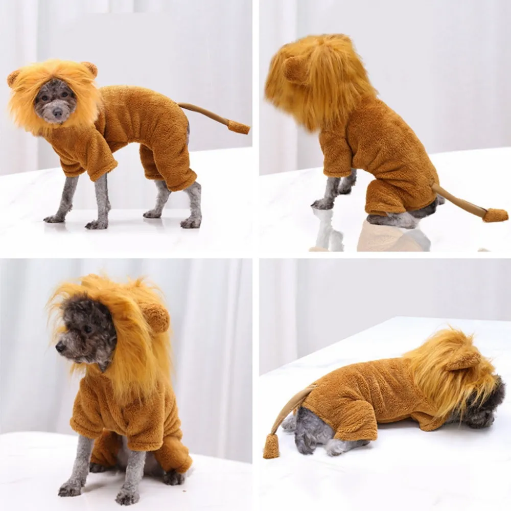 Lion Jumpsuit Dog Costume - Small / Medium Dogs