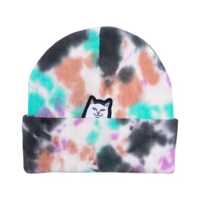 Lord Nermal Beanie (Black / Mint Tie Dye)