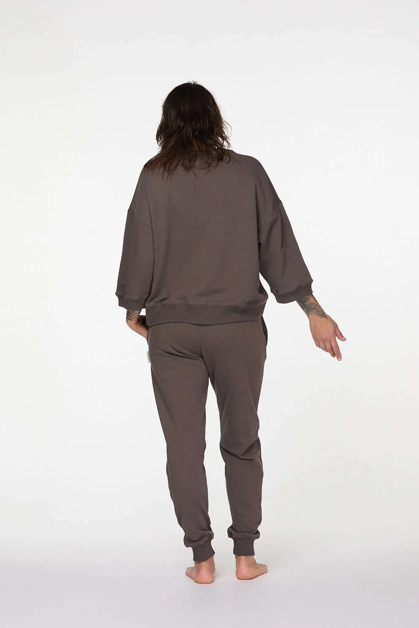 Luna Tapered Leg Pants | Brown