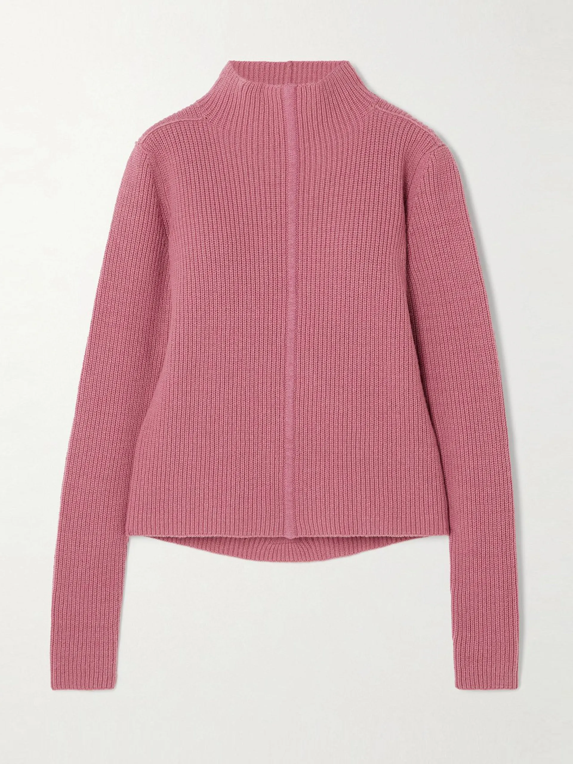 Maglia ribbed cashmere and wool-blend turtleneck sweater