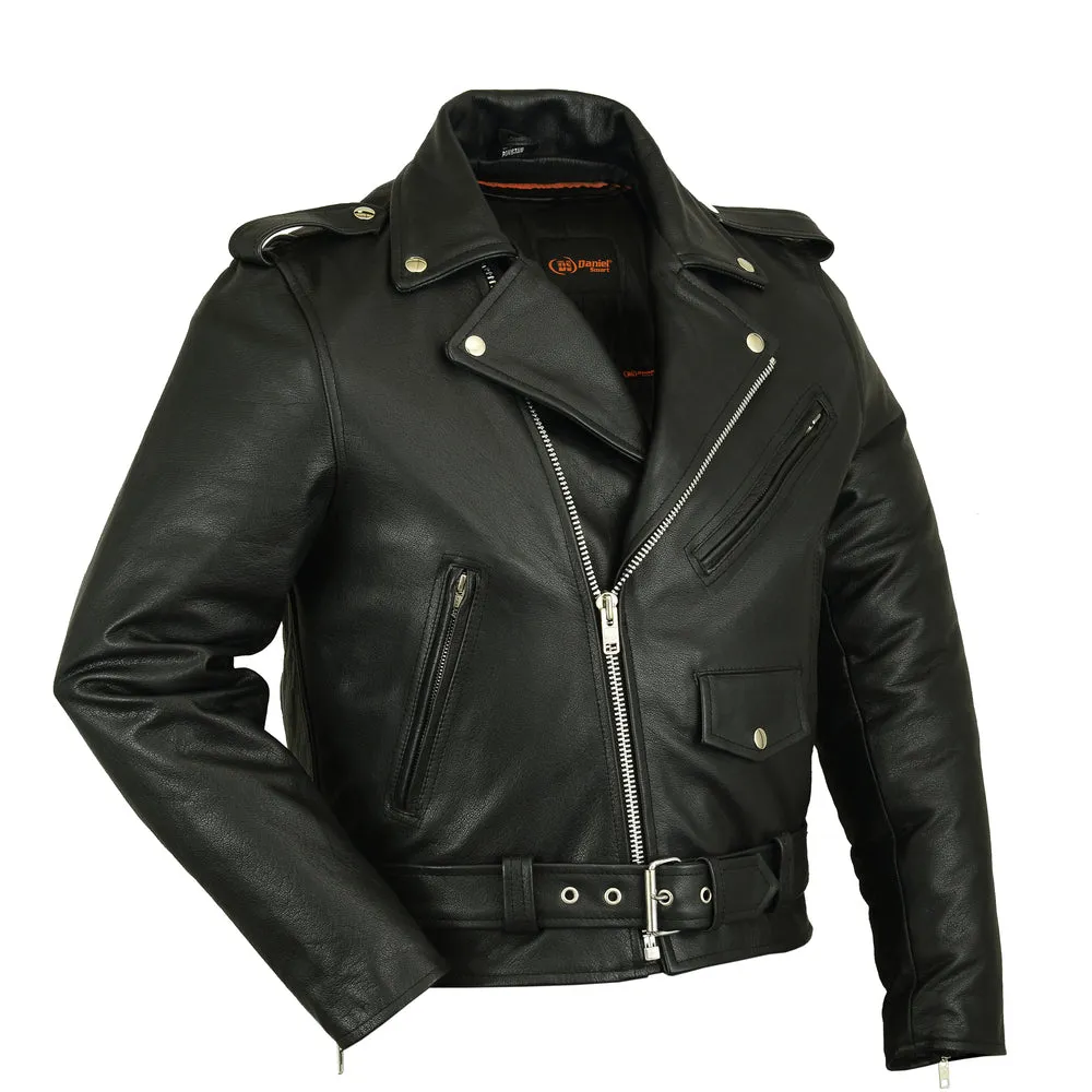 Men's Premium Leather Police Style Jacket