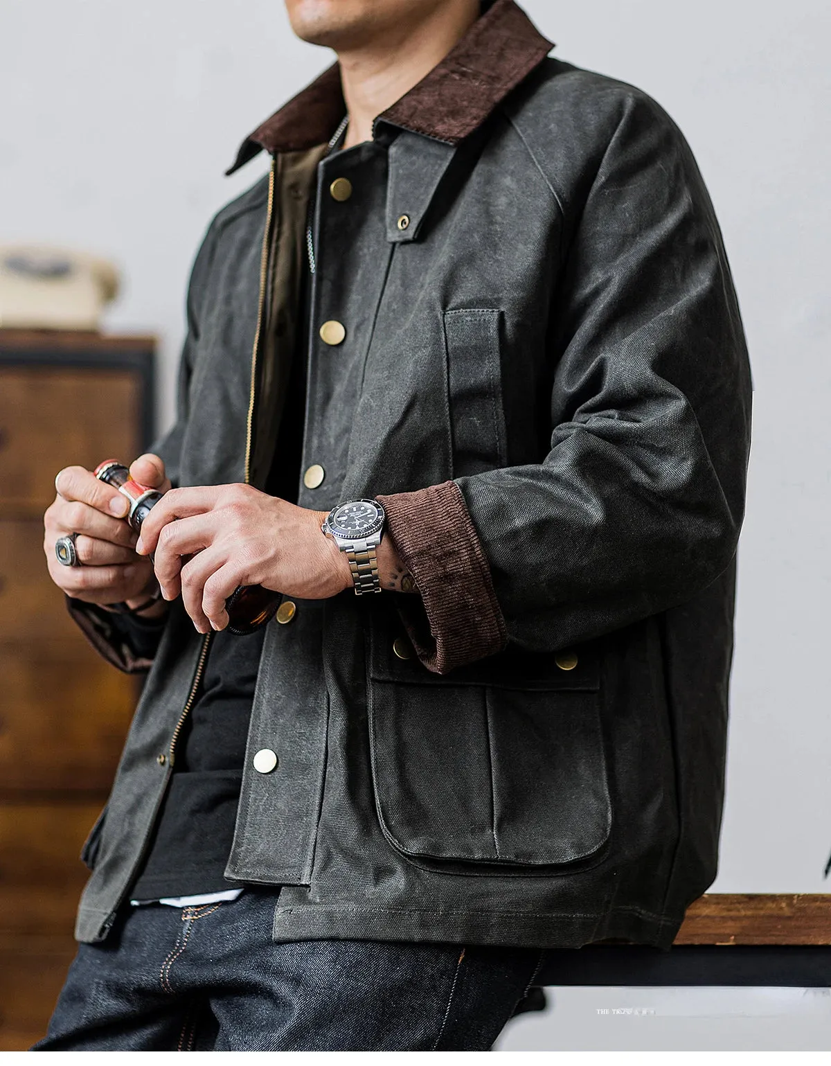 Men's Wax Canvas Safari Jacket