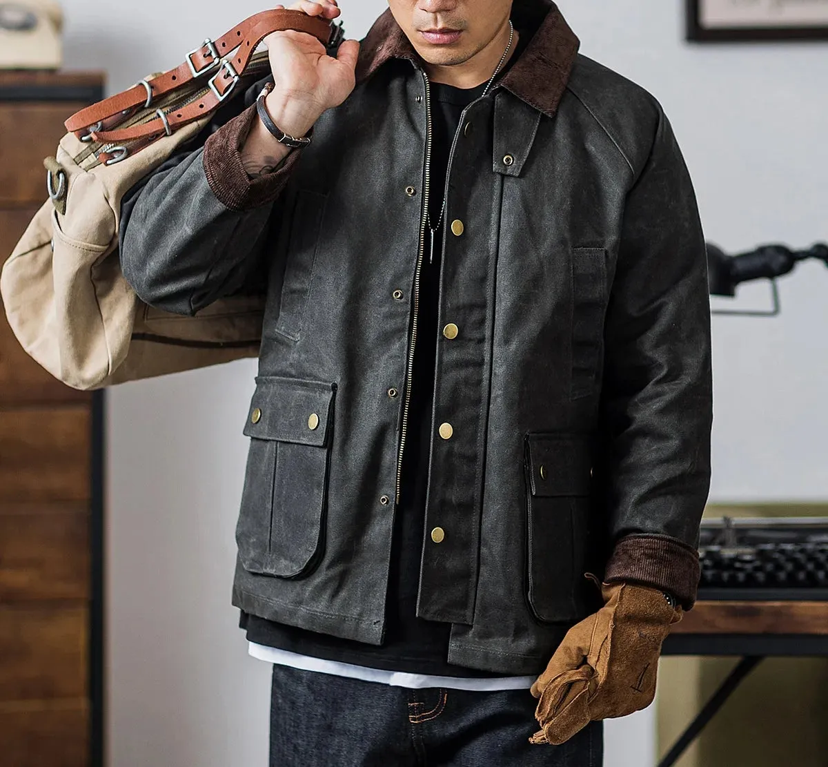 Men's Wax Canvas Safari Jacket