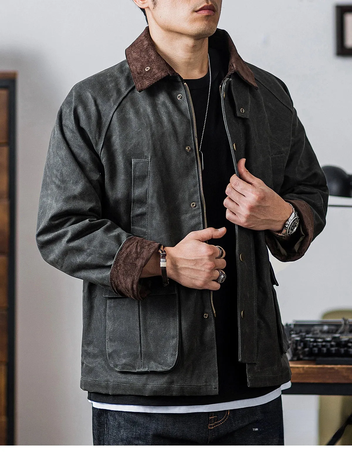 Men's Wax Canvas Safari Jacket