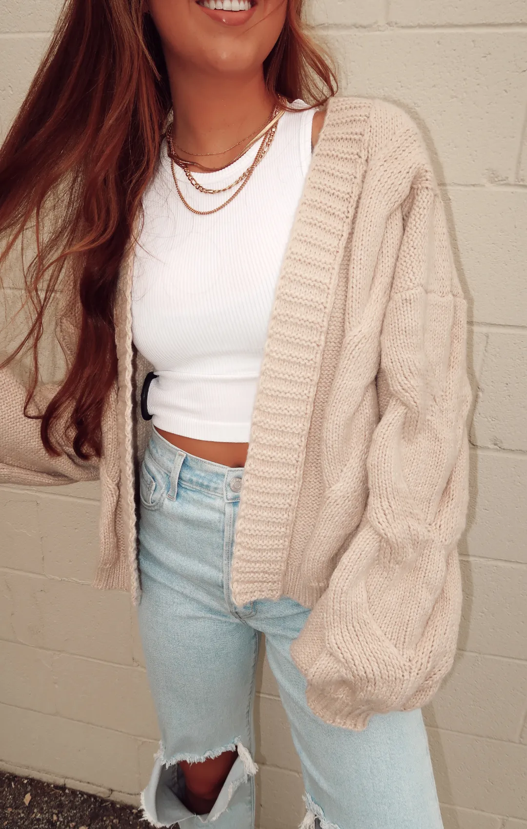 Millie Cable Knit Cardigan