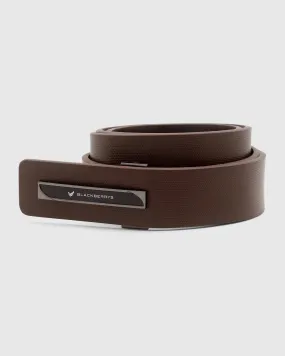 Must Haves Leather Brown Textured Belt - New Kric