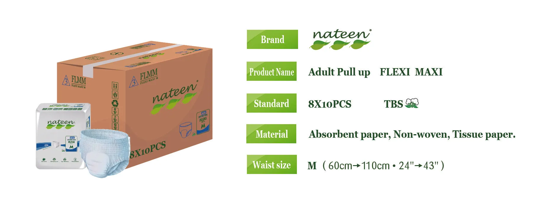 Nateen - Flexi Maxi - Pull Up (Medium) >3050ml