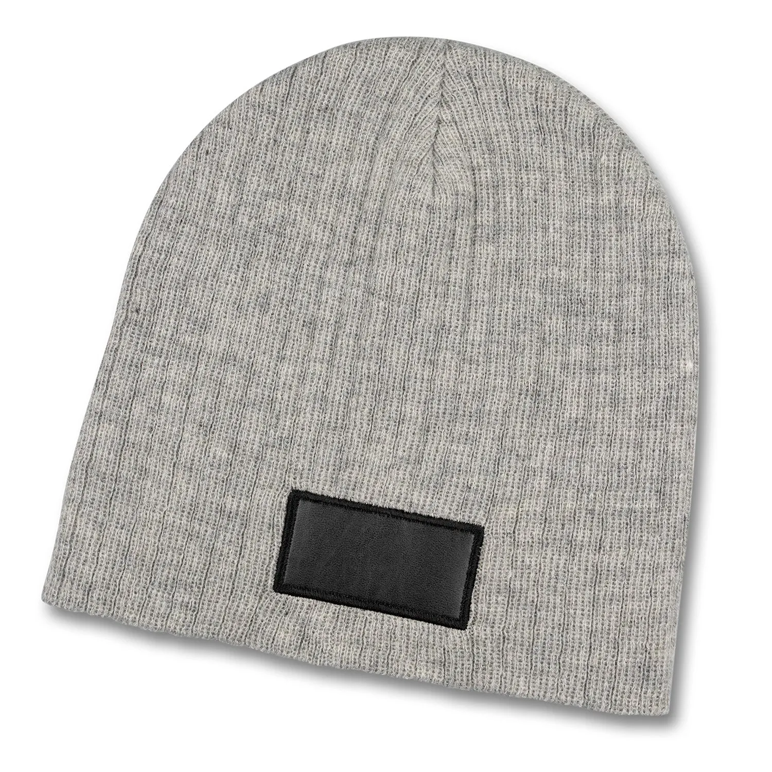 Nebraska Heather Cable Knit Beanie With Patch