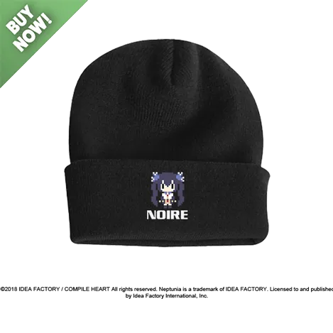 Noire Pixel Beanie