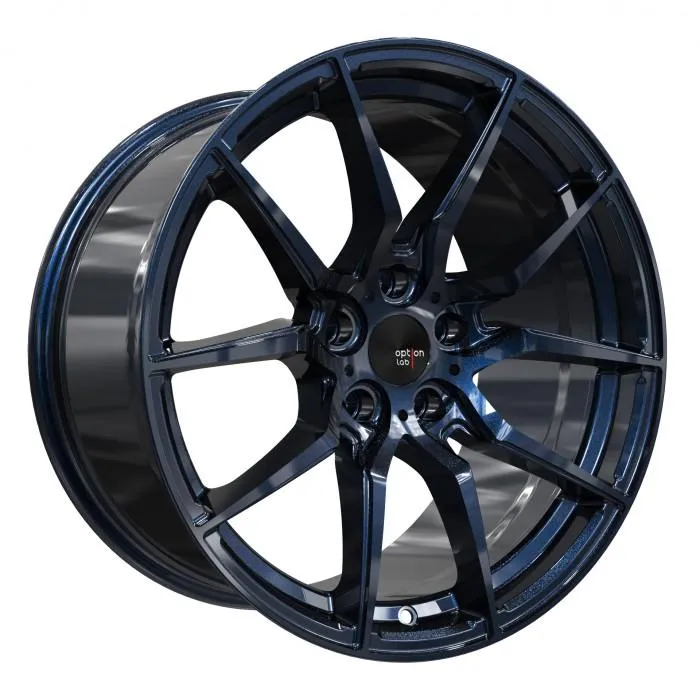 Option Lab R716 18x8.5"  35 5x114.3 in Midnight Blue Wheel